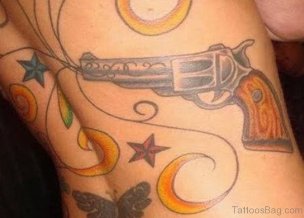 Cool Gun Tattoo
