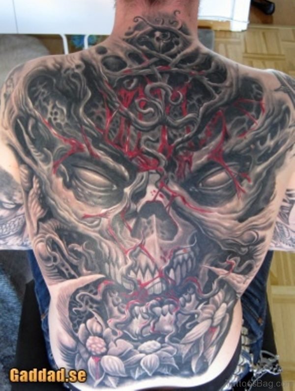 Cool Horror Tattoo Design