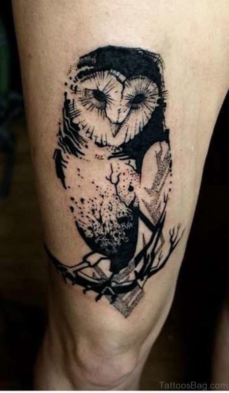 Cool Owl Tattoo Design