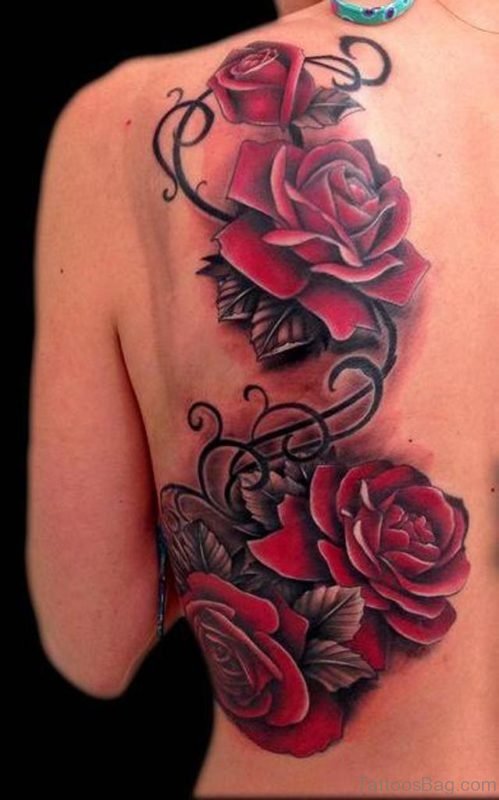 Cool Rose Flower Tattoo