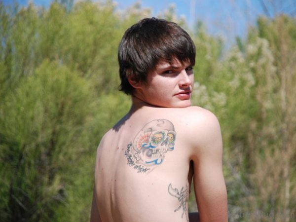 Cool Skull Tattoo On Back