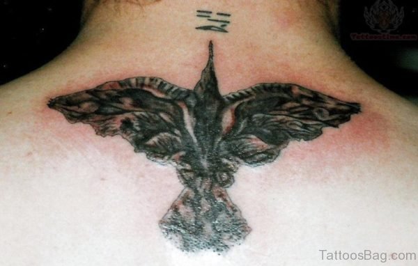 Cool Tribal Crow Tattoo