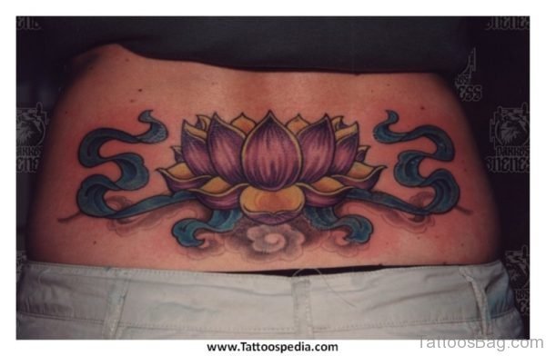 Cool Lotus Flower Tattoo