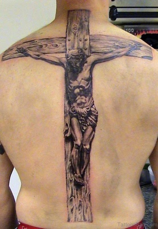 Cross And Jesus Tattoo