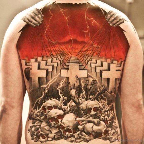 Cross And Skull Tattoo