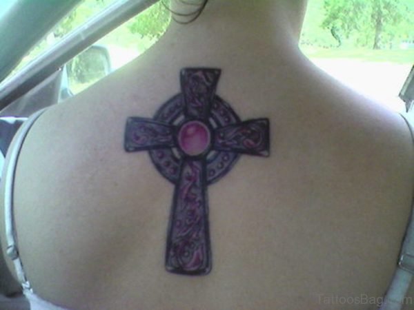 Cross Tattoo On Back