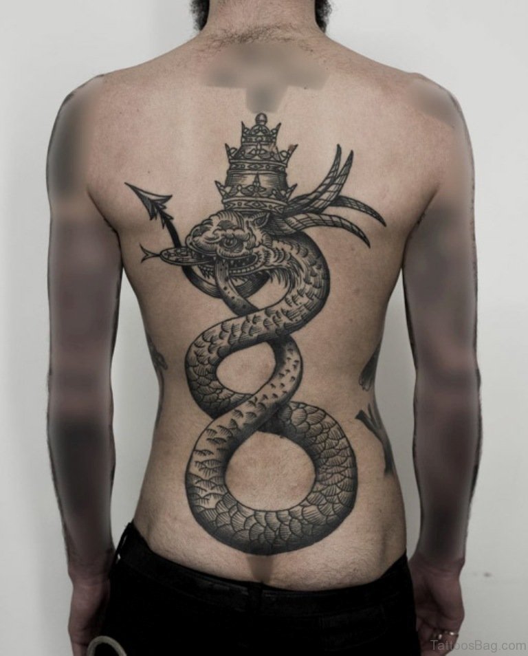 Crown And Snake Tattoo
