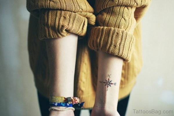 Cute Compass Tattoo