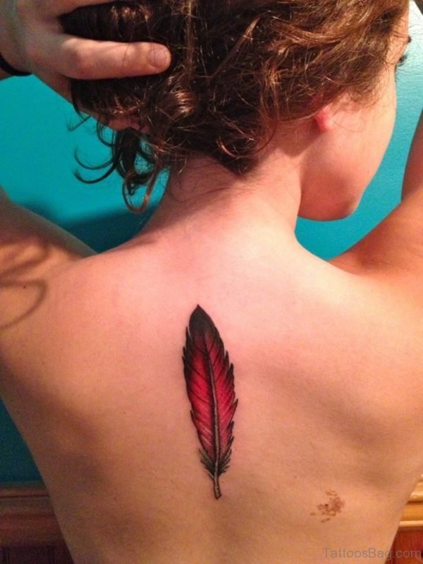 Cute Feather Tattoo