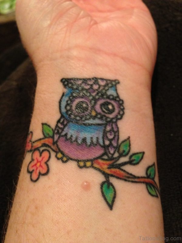 Cute Owl Tattoo