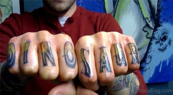DINOSAUR Word Tattoo