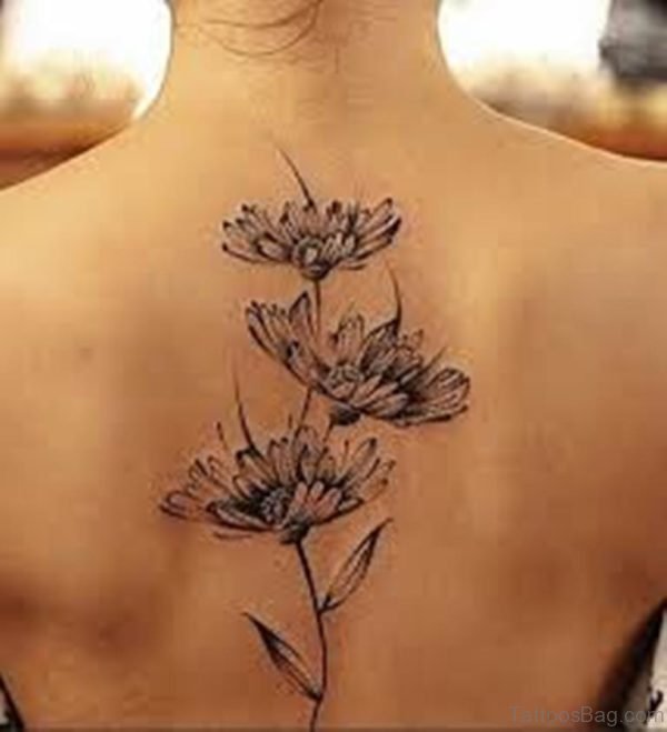 Daisy Tattoo On Back