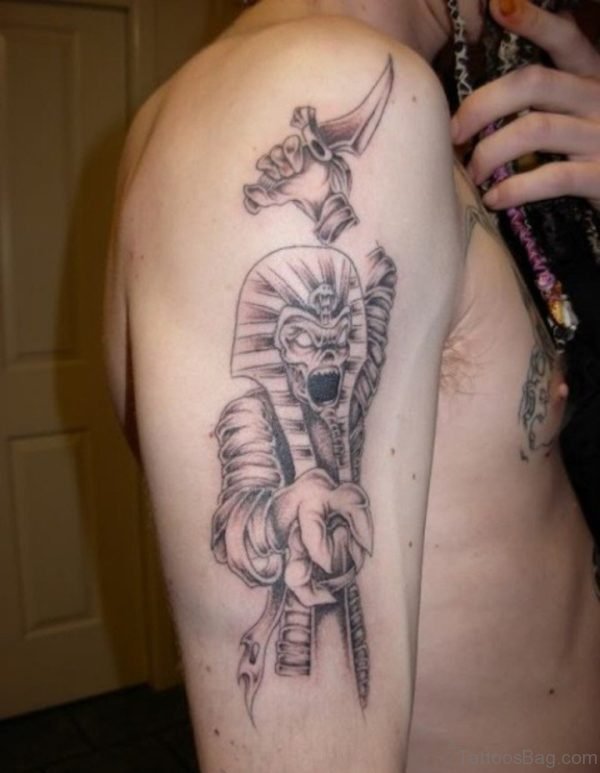 Egyptian Tattoo On Shoulder