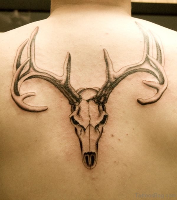 Deer Skull Tattoo Design