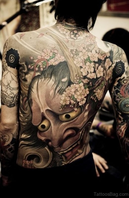 Devil Tattoo Design On Back