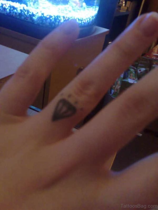 Diamond Tattoo On Finger