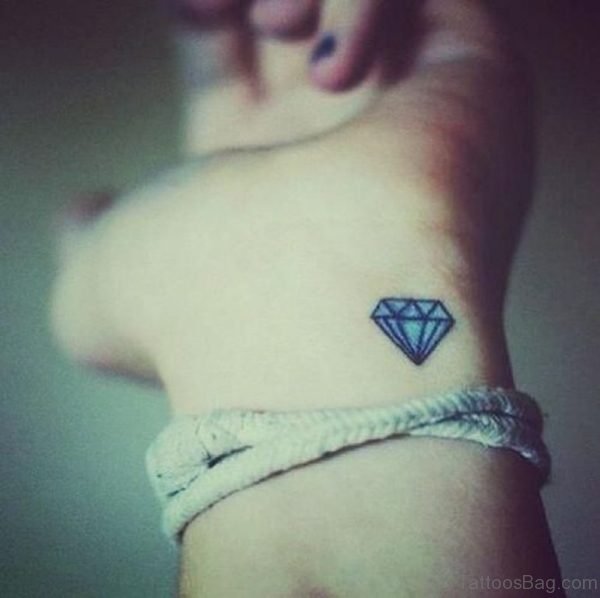 Diamond Tattoo On Wrist