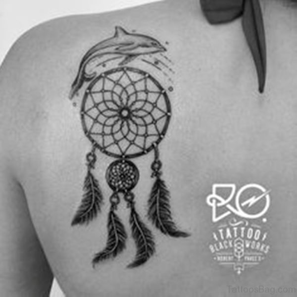 Dolphin And Dreamcatcher Tattoo