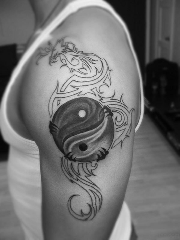 Dragon And Knot Tattoo