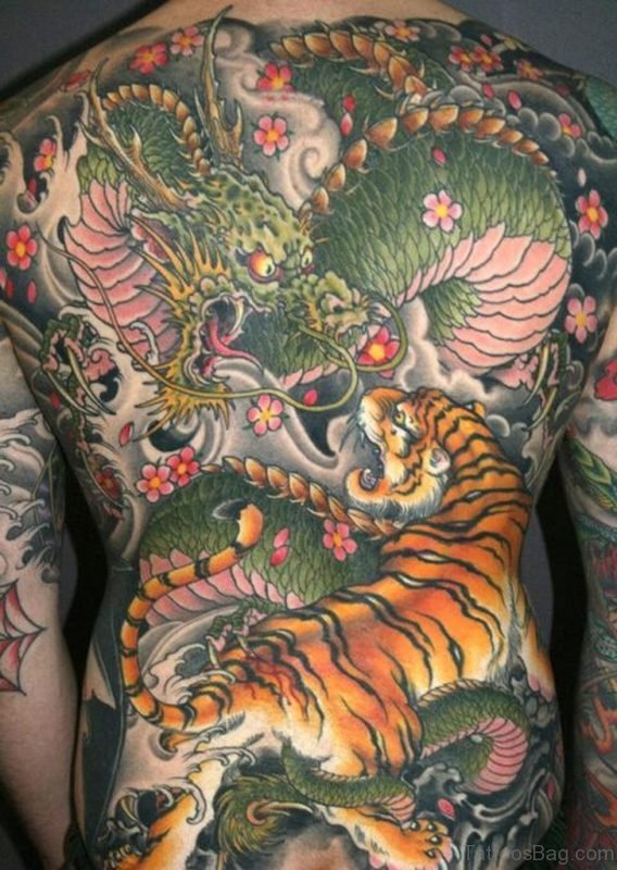 Dragon And Tiger Tattoo