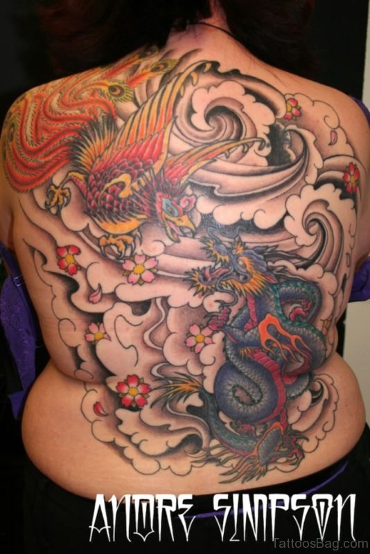 Dragon And Bird Tattoo