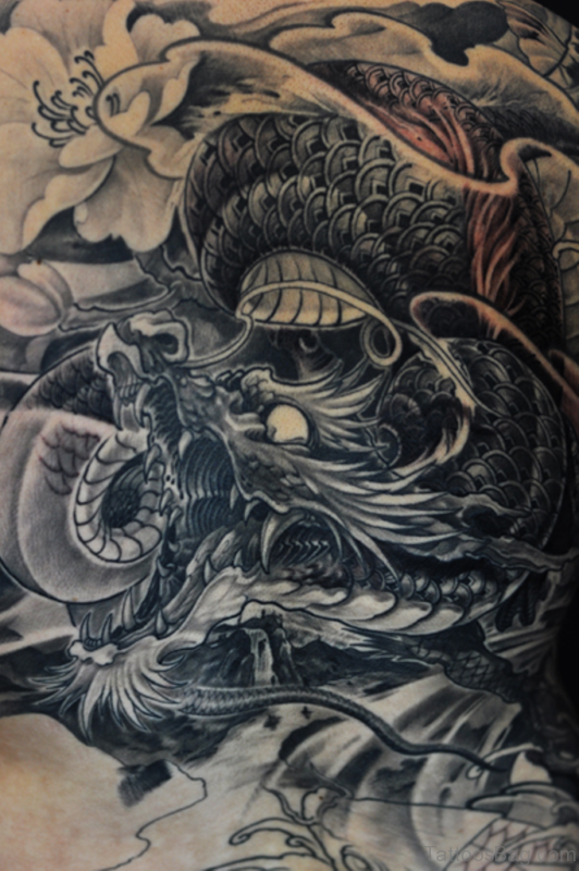 Dragon Tattoo On Back