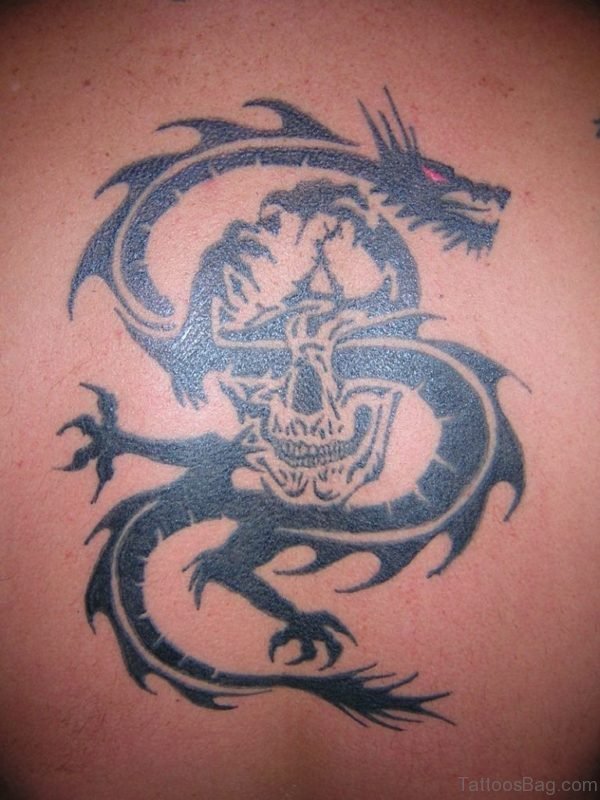 Dragon And Skull Tattoo
