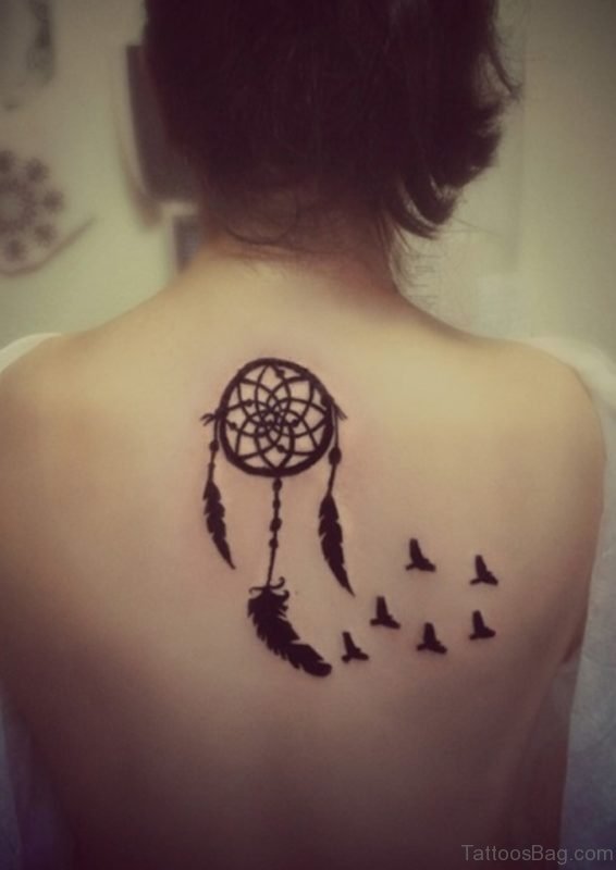 Dreamcatcher And Bird Tattoo