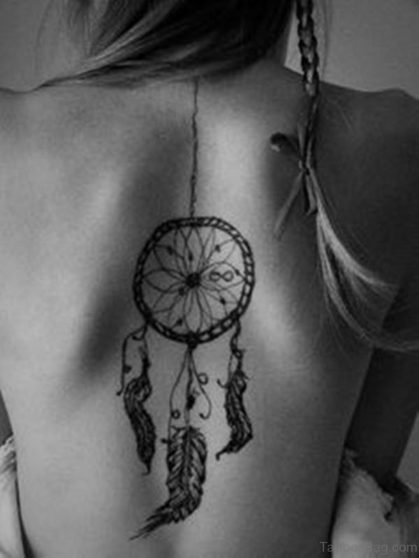 Dreamcatcher Tattoos On Back