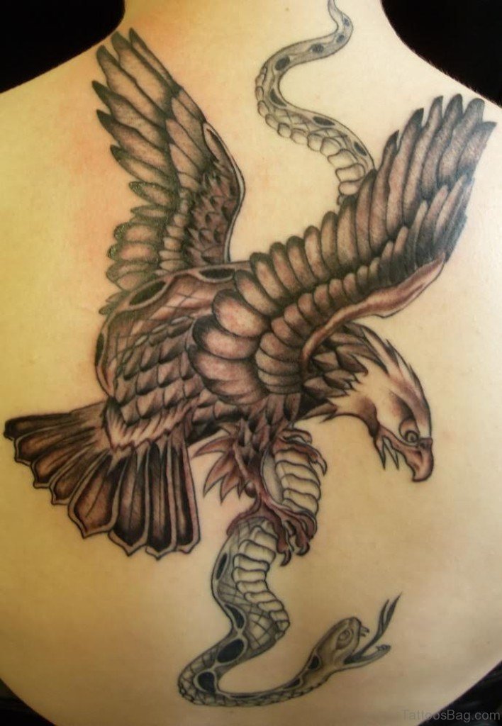 Eagle And Snake Tattoo