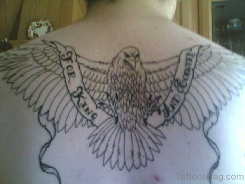 Eagle Bird Tattoo On Back
