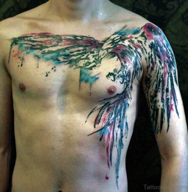 Eagle Chest Tattoo