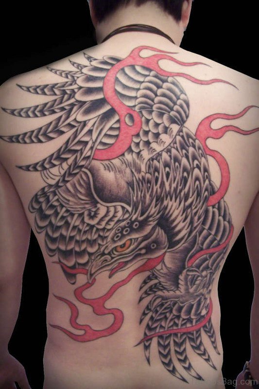 Eagle Tattoo Design On Full Back