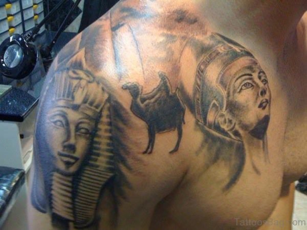 Egyptian Shoulder Tattoo