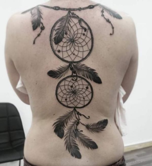 Elegant Dreamcatcher Tattoo Design