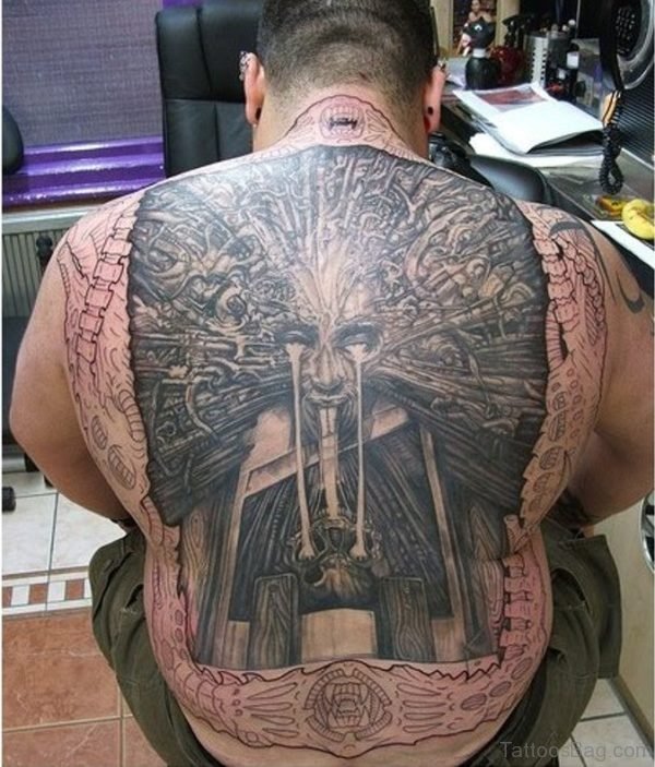Elegant Back Tattoo