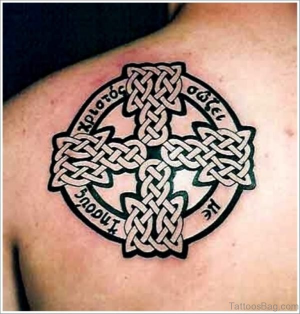 Elegant Celtic Cross Tattoo