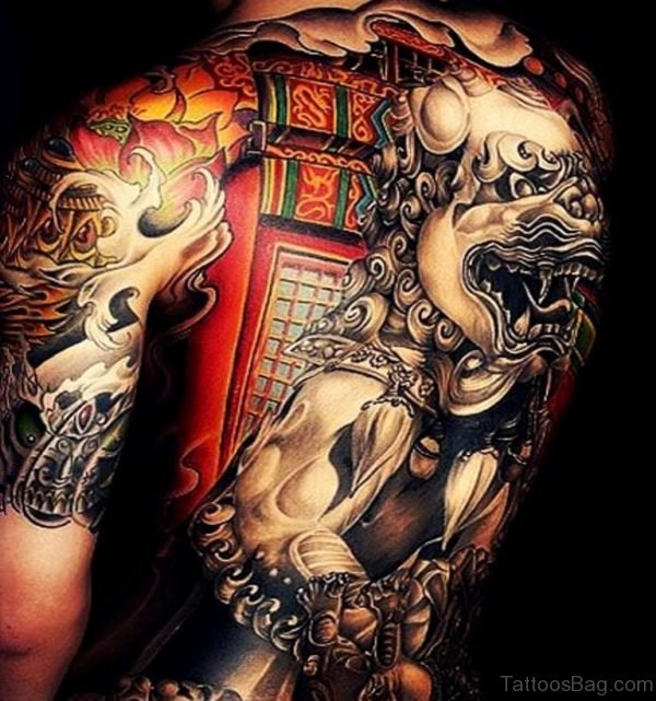 Awesome Full Back Tattoo