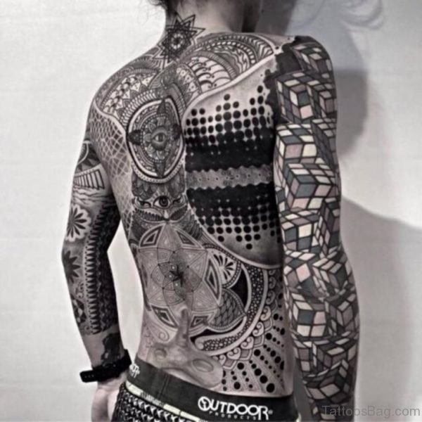 Elegant Geometric Tattoo Design