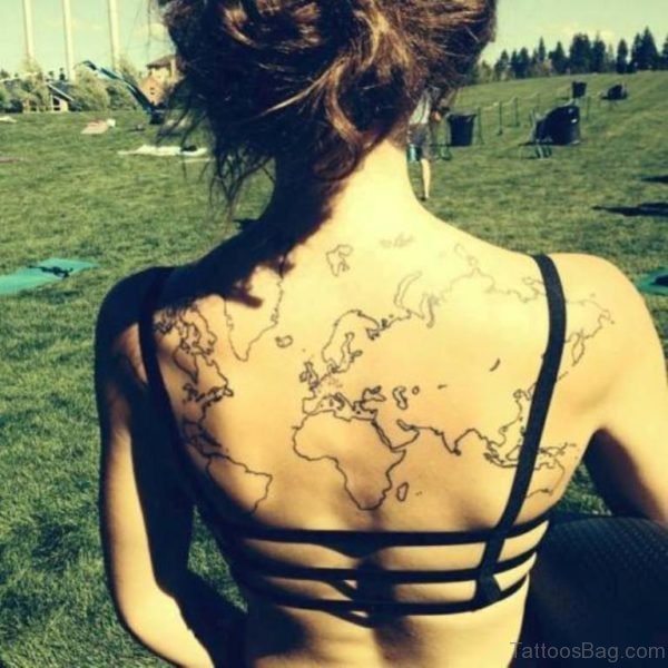 Elegant Map Tattoo