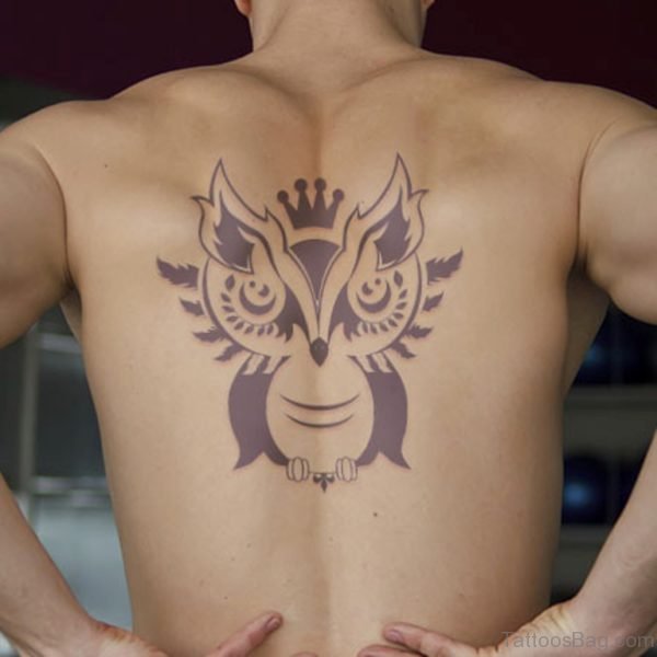Elegant Owl Tattoo
