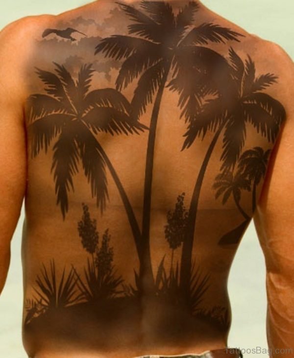 Elegant Palm Tree Tattoo