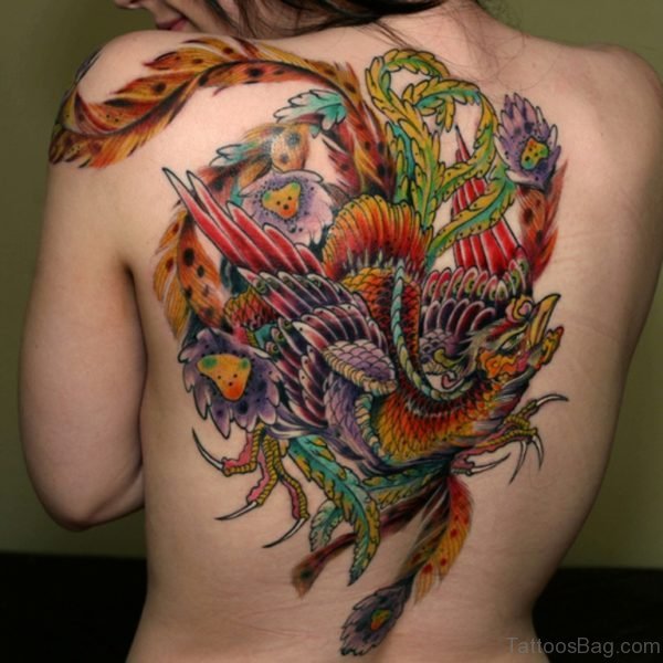 Elegant Phoenix Tattoo