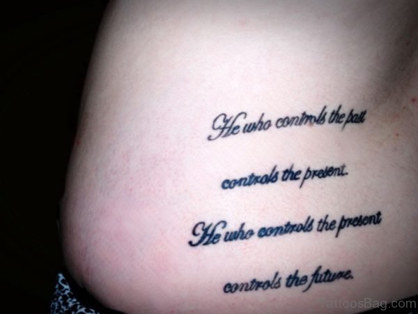 Elegant Quotes Tattoo