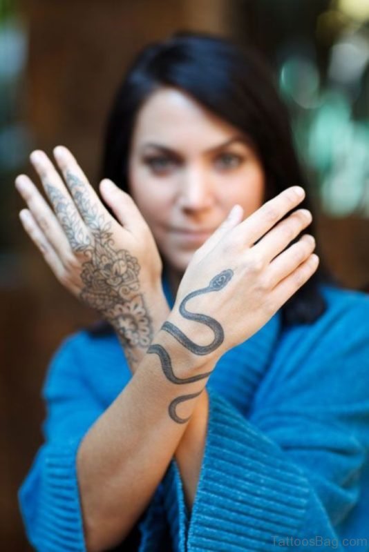 Elegant Snake Tattoo