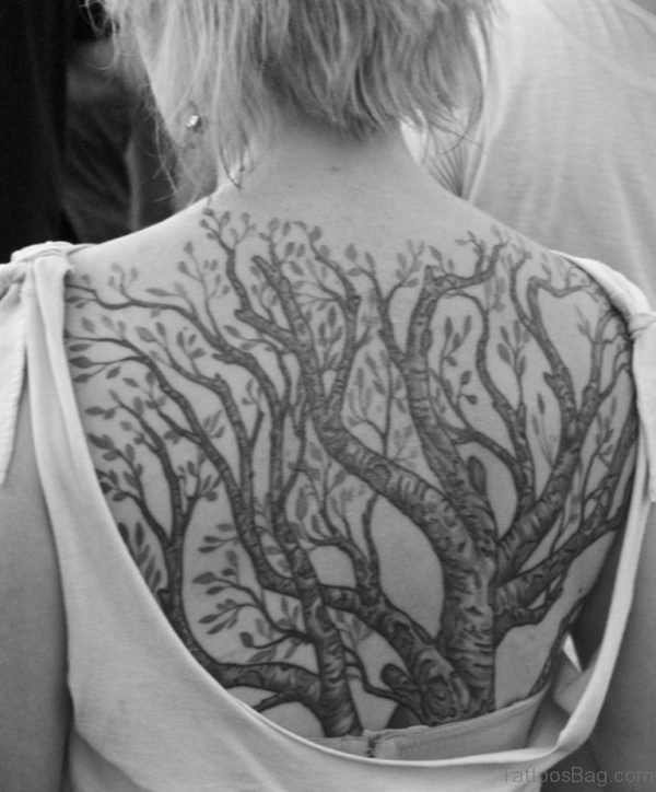 Elegant Tree Tattoo Design