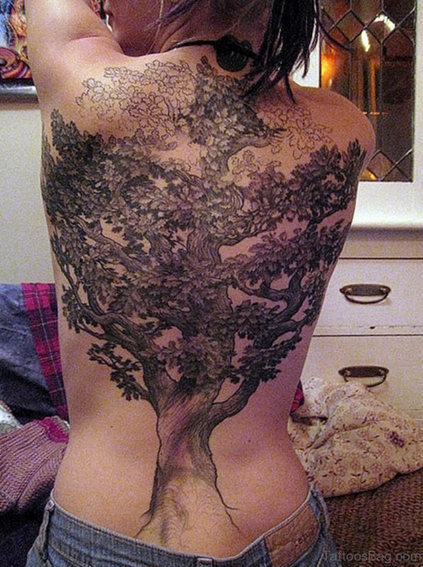 Elegant Tree Tattoo