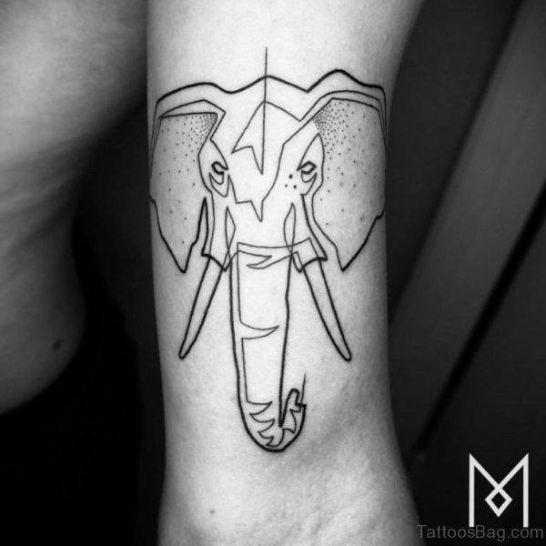 Elephant Design Tattoo