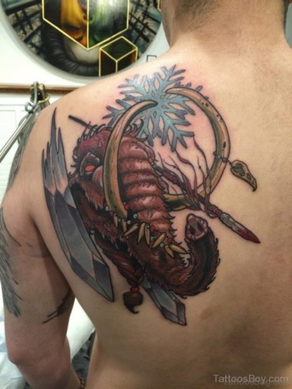 Elephant Tattoo On Back