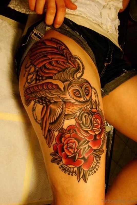 Excellent Owl Tattoo Design